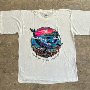Vintage 90s Support Clean and Safe Oceans For All Las Vegas Shirt Sz XL